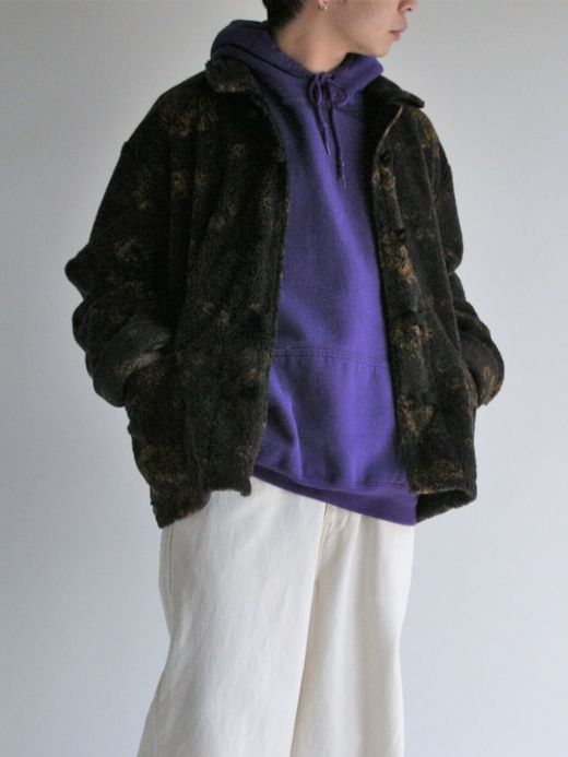 ANACHRONORM FLEECE CHINA JACKET / Yellow × brown