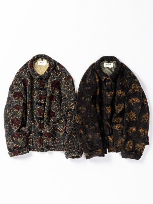 ANACHRONORM FLEECE CHINA JACKET / Yellow × brown