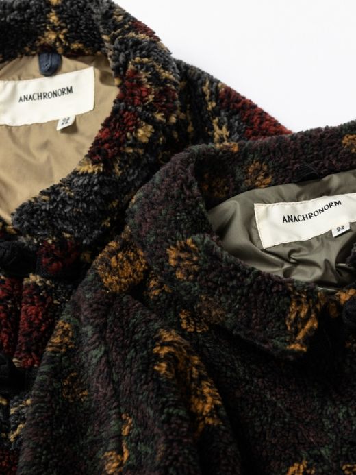 ANACHRONORM FLEECE CHINA JACKET / Yellow × brown
