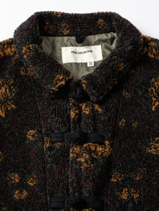 ANACHRONORM FLEECE CHINA JACKET / Yellow × brown