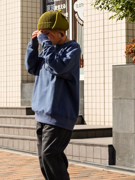 ROARK REVIVAL “MEDIEVAL LOGO” CREW SWEAT / Slate blue
