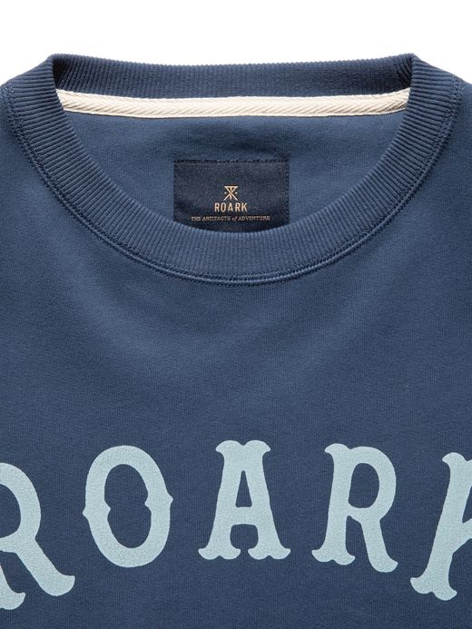 ROARK REVIVAL “MEDIEVAL LOGO” CREW SWEAT / Slate blue