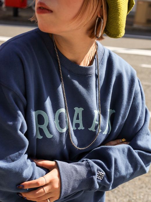 ROARK REVIVAL “MEDIEVAL LOGO” CREW SWEAT / Slate blue