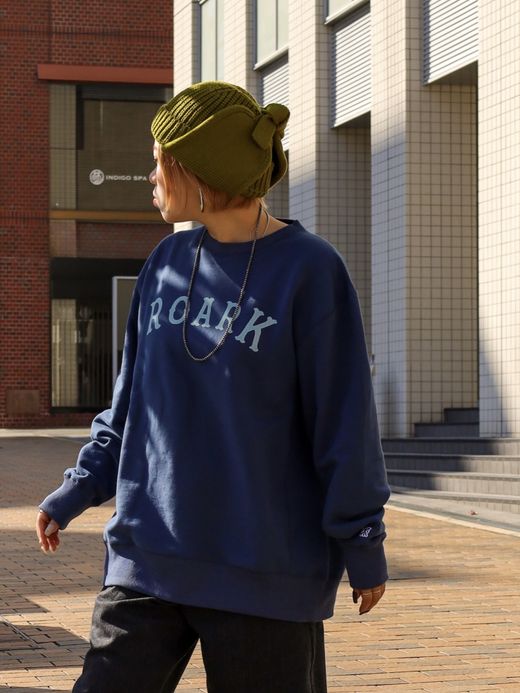ROARK REVIVAL “MEDIEVAL LOGO” CREW SWEAT / Slate blue