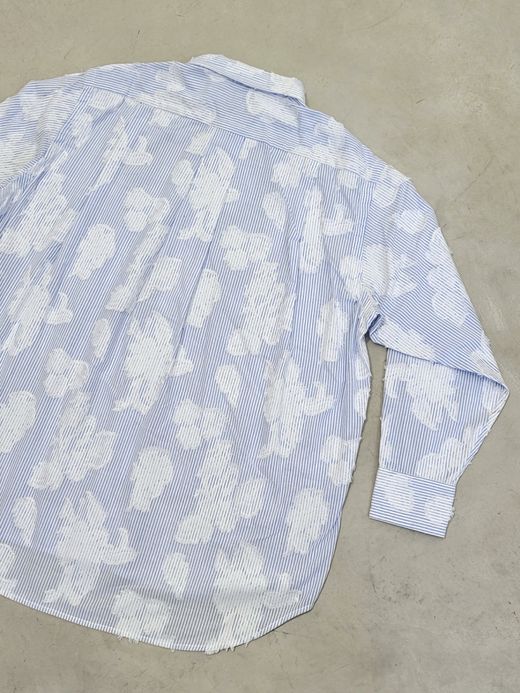 VOO STRIFLOWER SHIRTS / Sax