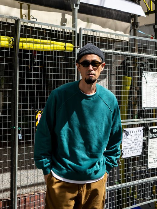 THE UNION "THE" RAGLAN SWEAT / Green