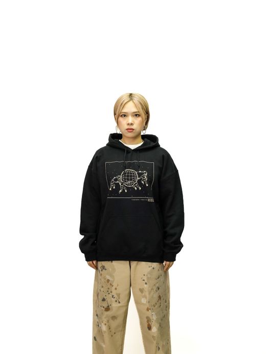 TENBOX SMALL WORLD HOODIE / Black