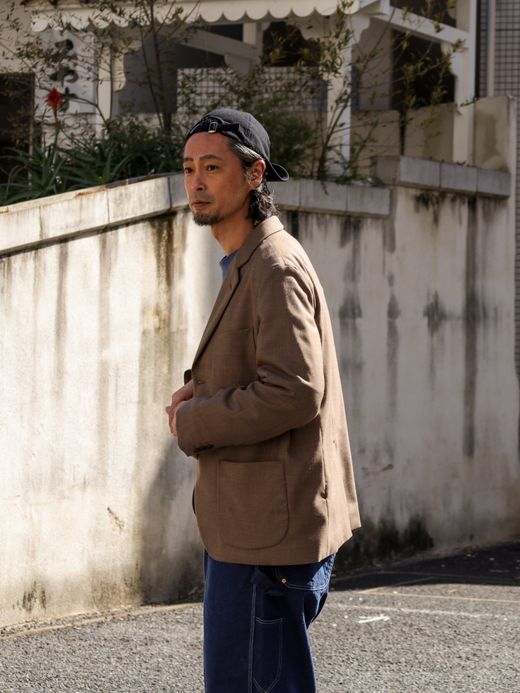 ANACHRONORM SUMMER WOOL TAILORED JACKET / Brown
