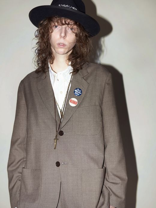 ANACHRONORM SUMMER WOOL TAILORED JACKET / Brown