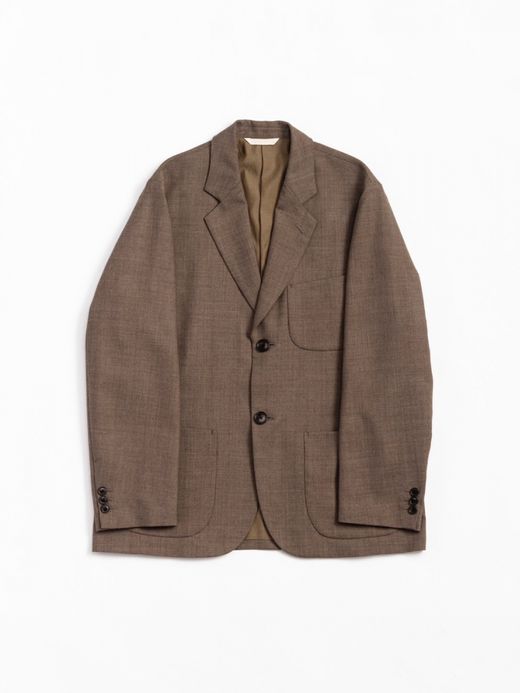 ANACHRONORM SUMMER WOOL TAILORED JACKET / Brown