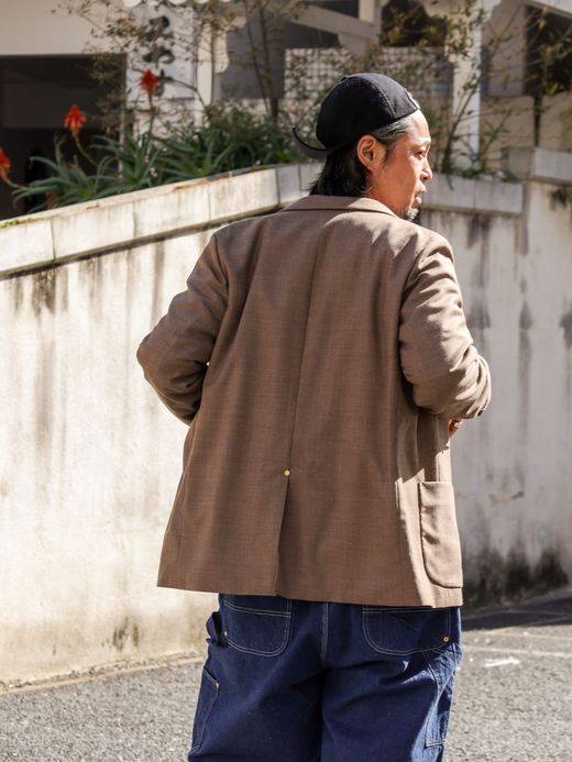 ANACHRONORM SUMMER WOOL TAILORED JACKET / Brown