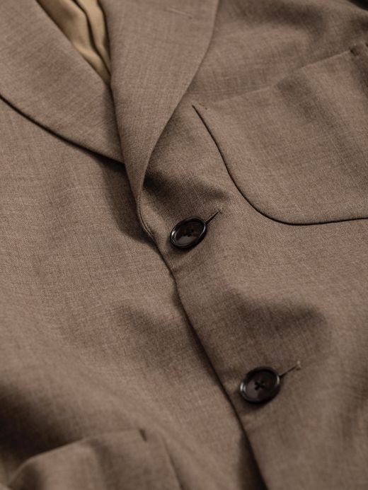 ANACHRONORM SUMMER WOOL TAILORED JACKET / Brown