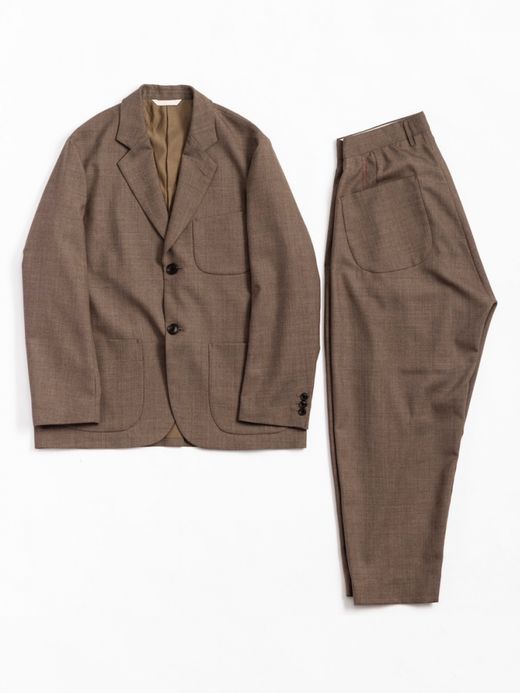 ANACHRONORM SUMMER WOOL TAILORED JACKET / Brown