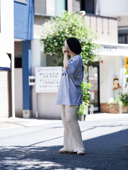 ANACHRONORM SUB MESSAGE S/S T-S / Ash gray