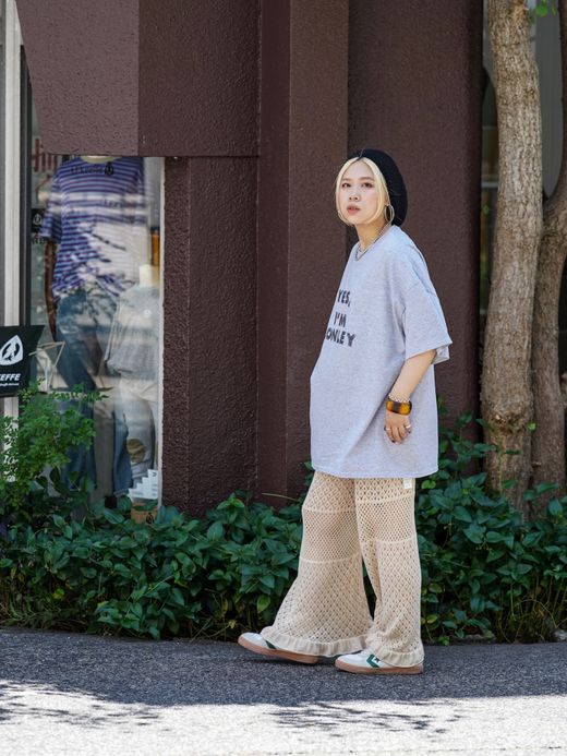 ANACHRONORM SUB MESSAGE S/S T-S / Ash gray