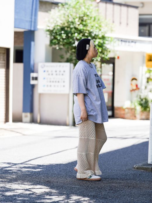 ANACHRONORM SUB MESSAGE S/S T-S / Ash gray