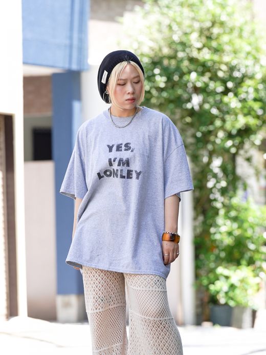 ANACHRONORM SUB MESSAGE S/S T-S / Ash gray