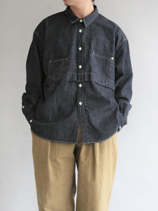 ANACHRONORM RESIZE WORK SHIRT / Indigo