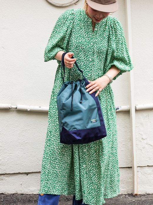 L.L.Bean LIGHTWEIGHT CYLINDER TOTE WITH POCKET / 3colors