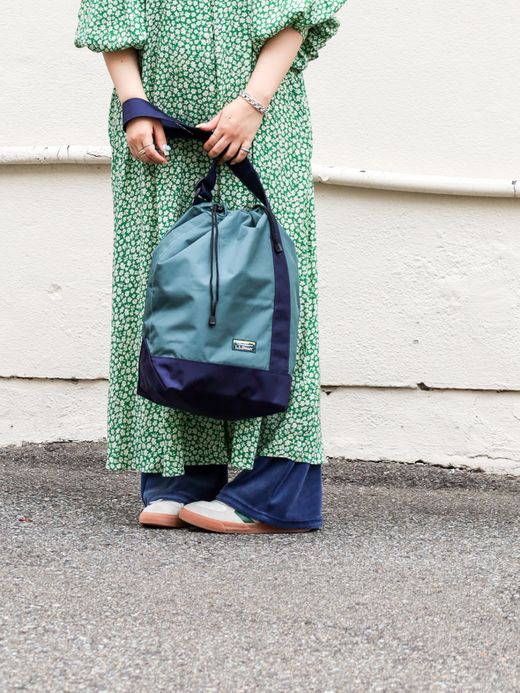 L.L.Bean LIGHTWEIGHT CYLINDER TOTE WITH POCKET / 3colors