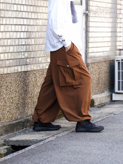 AMBERGLEAM OVER SIZED PANTS / 3colors