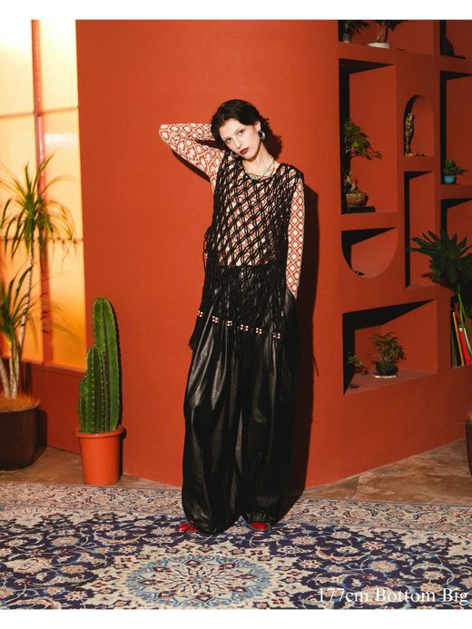 AMBERGLEAM OVER SIZED PANTS / 3colors