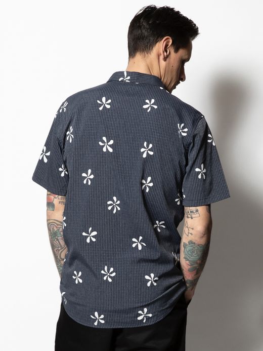 ROARK REVIVAL BLESS UP S/S WOVEN / Dark navy