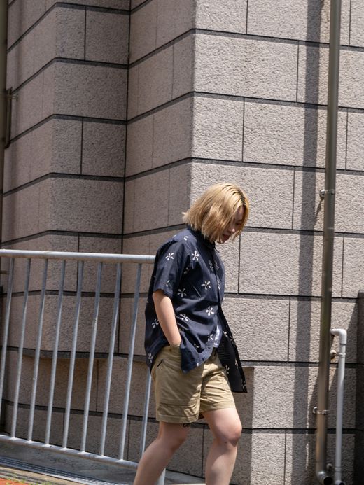 ROARK REVIVAL BLESS UP S/S WOVEN / Dark navy