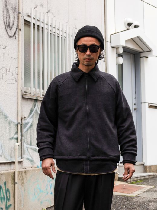 VOO WAFFLE JACKET / Black