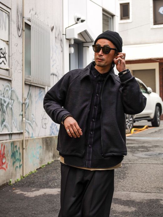 VOO WAFFLE JACKET / Black