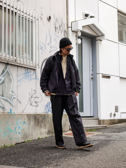 VOO WAFFLE JACKET / Black