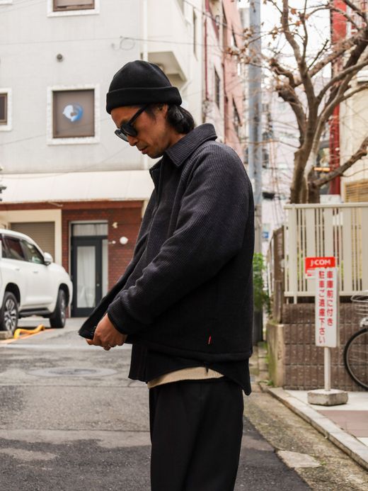 VOO WAFFLE JACKET / Black