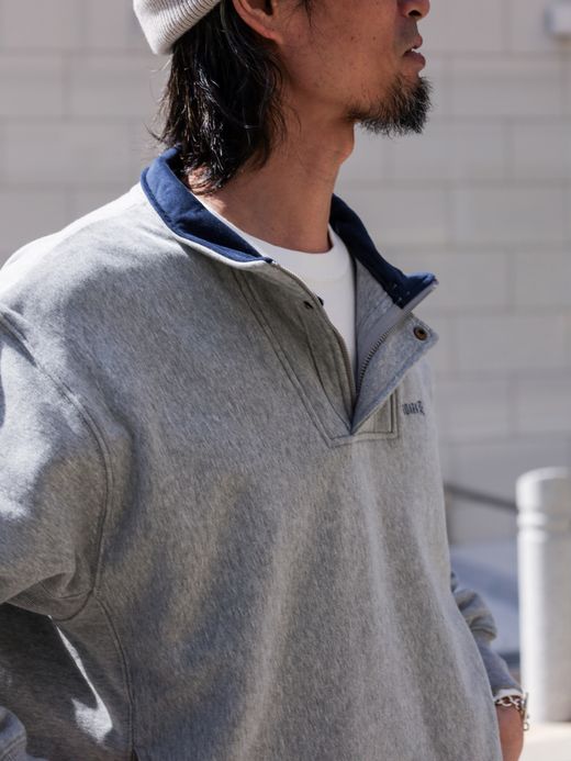ROARK REVIVAL "LOGO" H/Z SWEAT / Heather grey