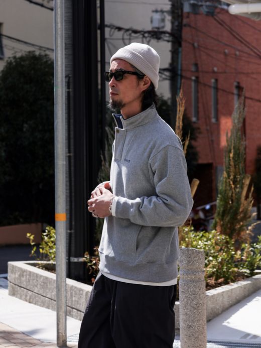 ROARK REVIVAL "LOGO" H/Z SWEAT / Heather grey
