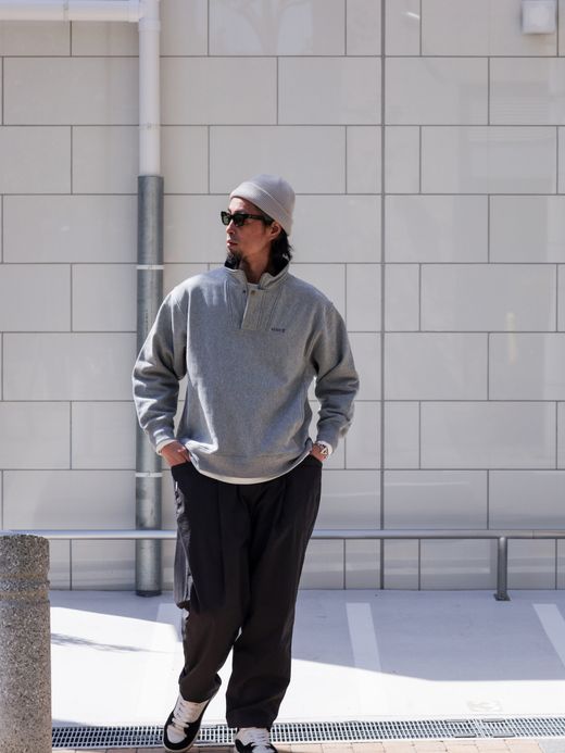 ROARK REVIVAL "LOGO" H/Z SWEAT / Heather grey
