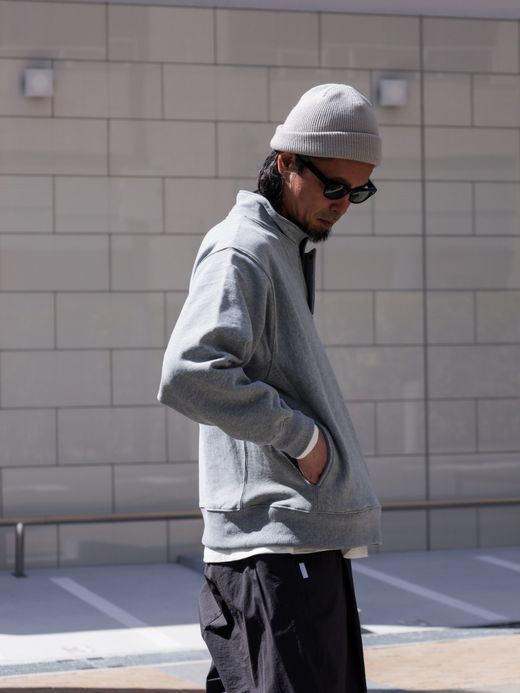 ROARK REVIVAL "LOGO" H/Z SWEAT / Heather grey