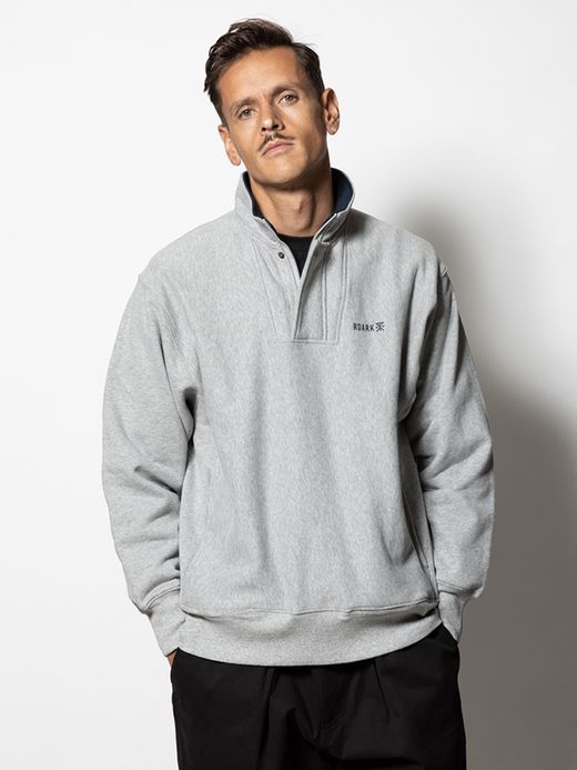 ROARK REVIVAL "LOGO" H/Z SWEAT / Heather grey