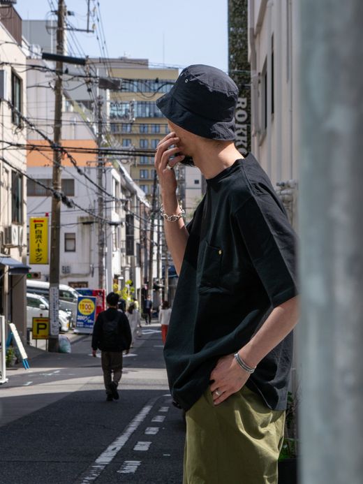 ANACHRONORM STANDARD HEAVY WEIGHT S/S T-S / Black