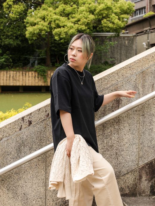 ANACHRONORM STANDARD HEAVY WEIGHT S/S T-S / Black