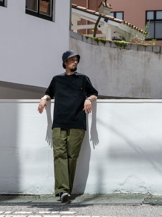 ANACHRONORM STANDARD HEAVY WEIGHT S/S T-S / Black