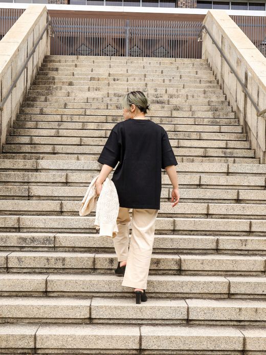 ANACHRONORM STANDARD HEAVY WEIGHT S/S T-S / Black