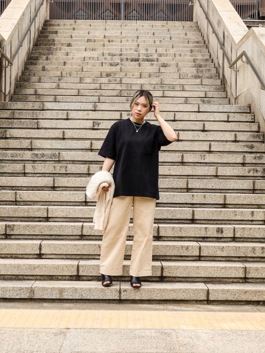 ANACHRONORM STANDARD HEAVY WEIGHT S/S T-S / Black