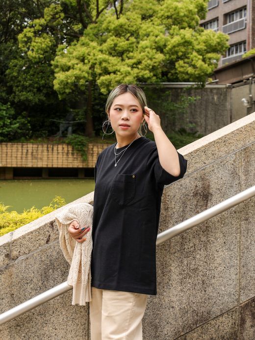 ANACHRONORM STANDARD HEAVY WEIGHT S/S T-S / Black