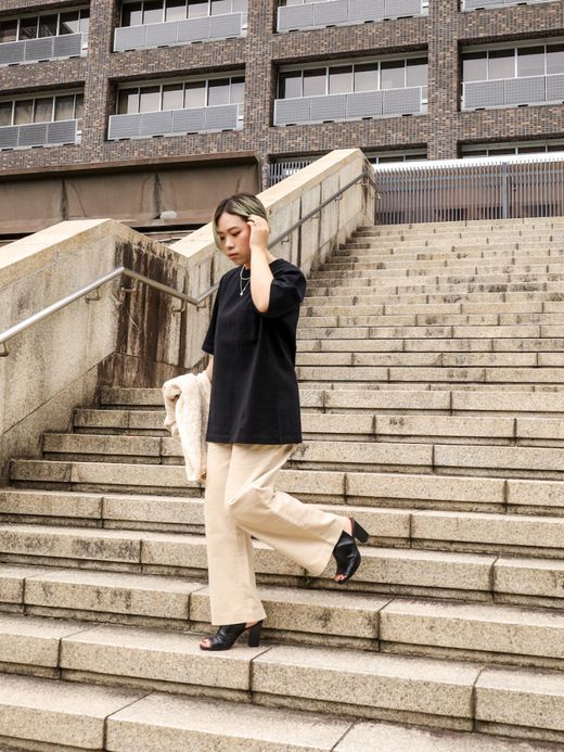 ANACHRONORM STANDARD HEAVY WEIGHT S/S T-S / Black
