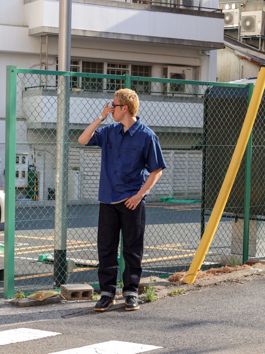 THE UNION PRINT BLUEST SHIRTS / Navy