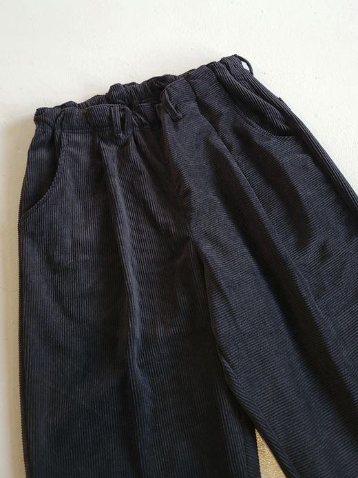 VOO CORDUROY EZ SLACKS / Black