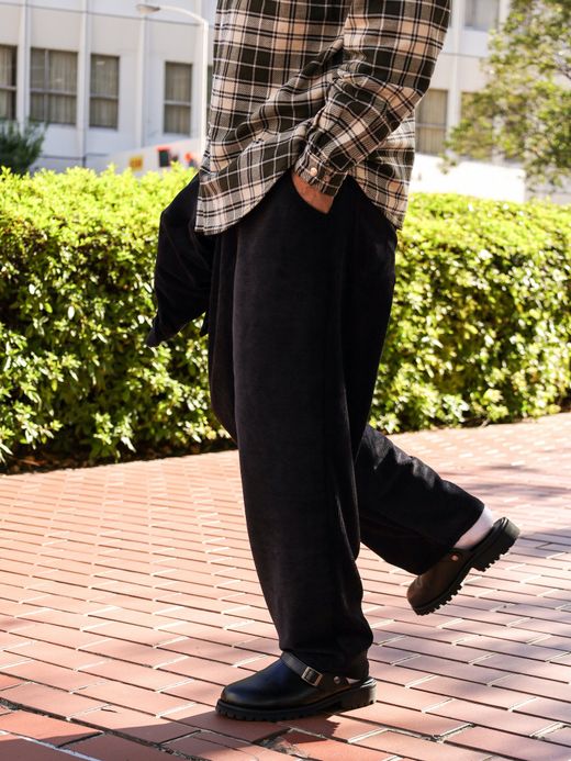 VOO CORDUROY EZ SLACKS / Black