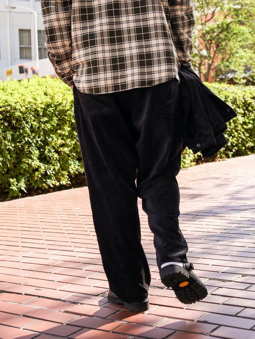 VOO CORDUROY EZ SLACKS / Black