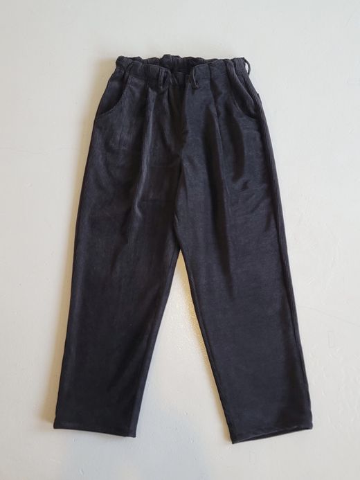 VOO CORDUROY EZ SLACKS / Black