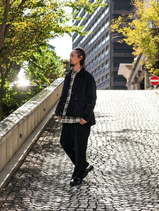 VOO CORDUROY EZ SLACKS / Black